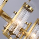 Ritz - Glass Tube X Rectangular Chandelier